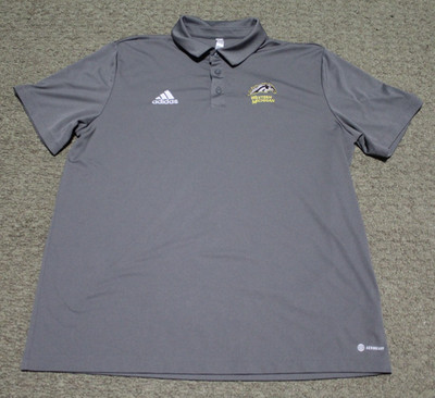 Adidas Aeroready Western Michigan WMU Broncos Grey Entrada22 Polo Men's XL