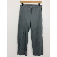 Vintage Old Navy Sweatpants XS Gray Wide Leg Lounge Pants Y2K Cotton