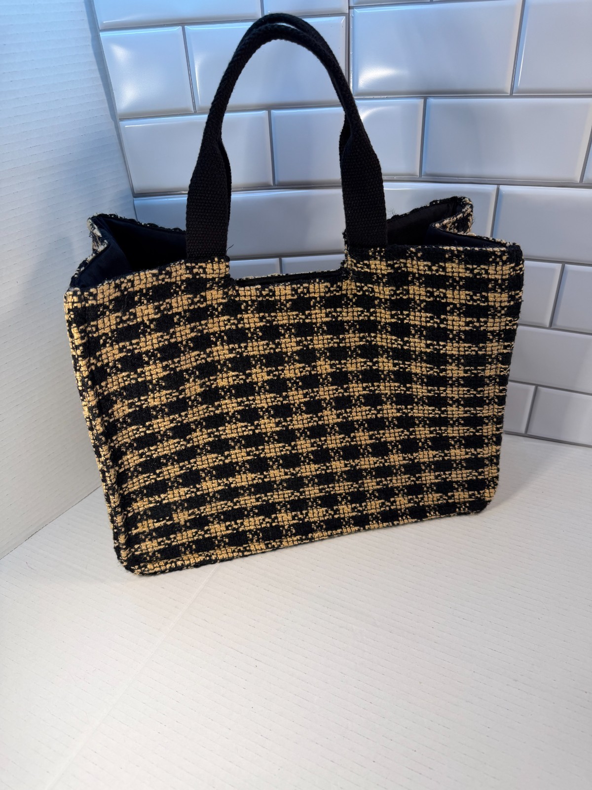 Accessorize Houndstooth large Stylish Handbag - image 1