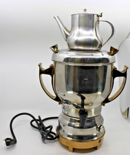Calentador de cafetera eléctrico Turco Samovar Ceremonia Completo con cable enchufable