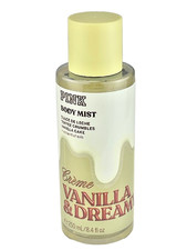 VICTORIA  S SECRET PINK VANILLA  DREAMY CREME BODY MIST SPRAY SPLASH 8.4 oz NEW