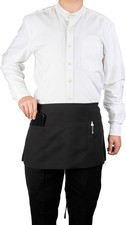 -Chef 101 Waist Aprons, 100 Server Aprons with 3 Pockets - Half Waist, Machine W