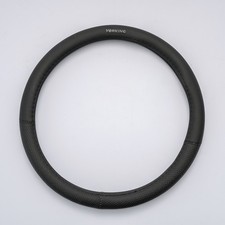 Yorking High-grade Real Cowhide Steering Wheel Coverblack Genuine Leather