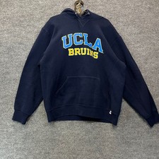 Russell Athletic UCLA Bruins Hoodie Mens Navy Blue Sports College Pullover - L