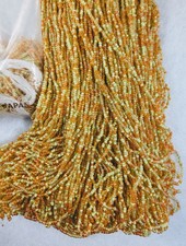 Orange Yellow Multi Color Japanese Glass Seed Beads, Over 1lb
