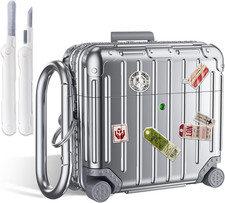 KOREDA Compatible with AirPods 4 Case Cover, Funny Suitcase Design Case for Airp