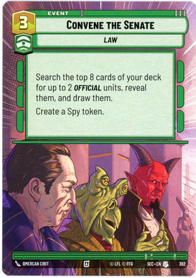 Convene the Senate (Hyperspace) - 392 - Secrets of Power - Star Wars Unlimited