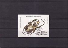 SA32k Madagascar 1994 Insects, Beetle used minisheet imperf