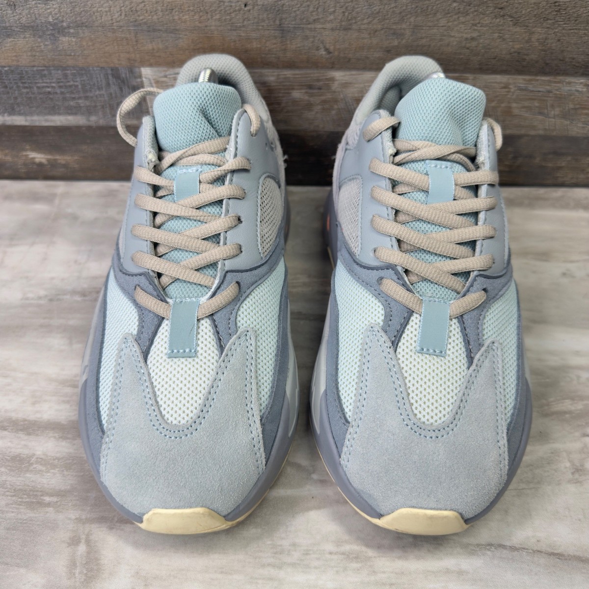 Adidas Yeezy Boost 700 Men Size 8 Inertia Grey Blue EG7597 Chunky
