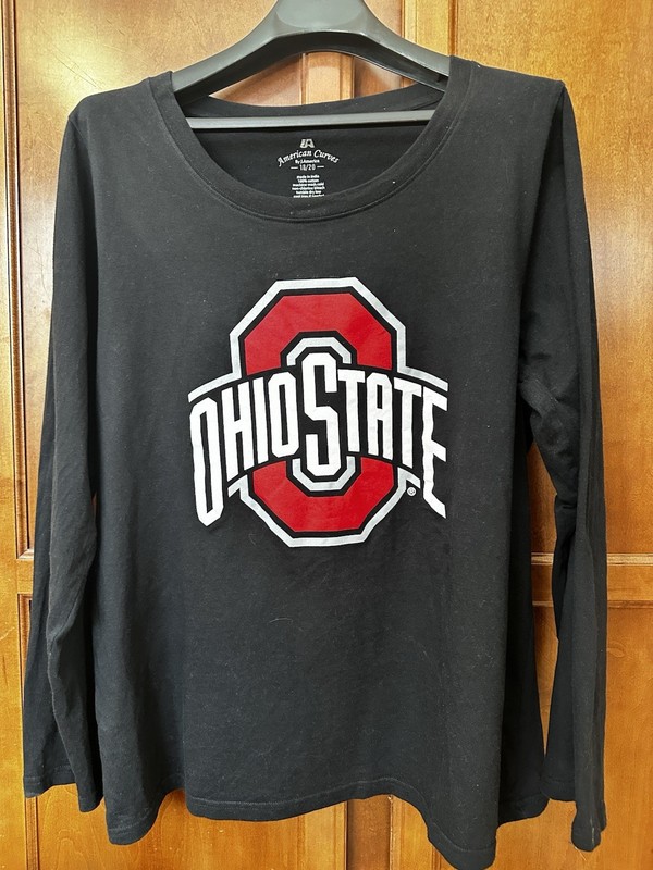 Ohio State Women's XL , 18/20, Black Long Sleeve T-shirt by J. America