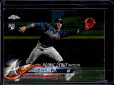 2018 Topps Chrome Update Ronald Acuna Jr. RC Rookie #HMT31 Braves