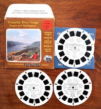 VIEW-MASTER COLUMBIA RIVER GORGE OREGON WASHINGTON A249 3 Reel Set excellent