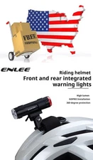 ENLEE USB Rechargeable Waterproof Bike Safety Light MTB Helmet Tail Taillight