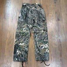 Vintage Mossy Oak Pants Mens S Brown Jerzees Outdoors Cargo Pockets Hunting 90s