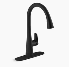 Kohler Anessia Touchless Pull-Down Kitchen Faucet R31890-BL, Matte Black