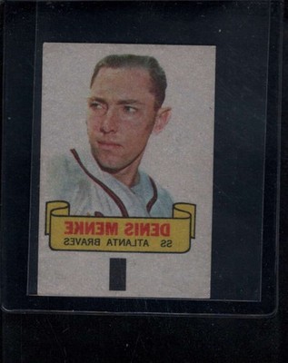 1966 Topps Rub-Offs #67 Denis Menke   NM/NM+ X2906580