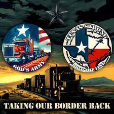 God's Army Truckers Edition 24 Silver Eagle Taking our Border Colorized .999