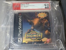 Digimon World PlayStation PS1 Black Label Game Complete PSA 9.0