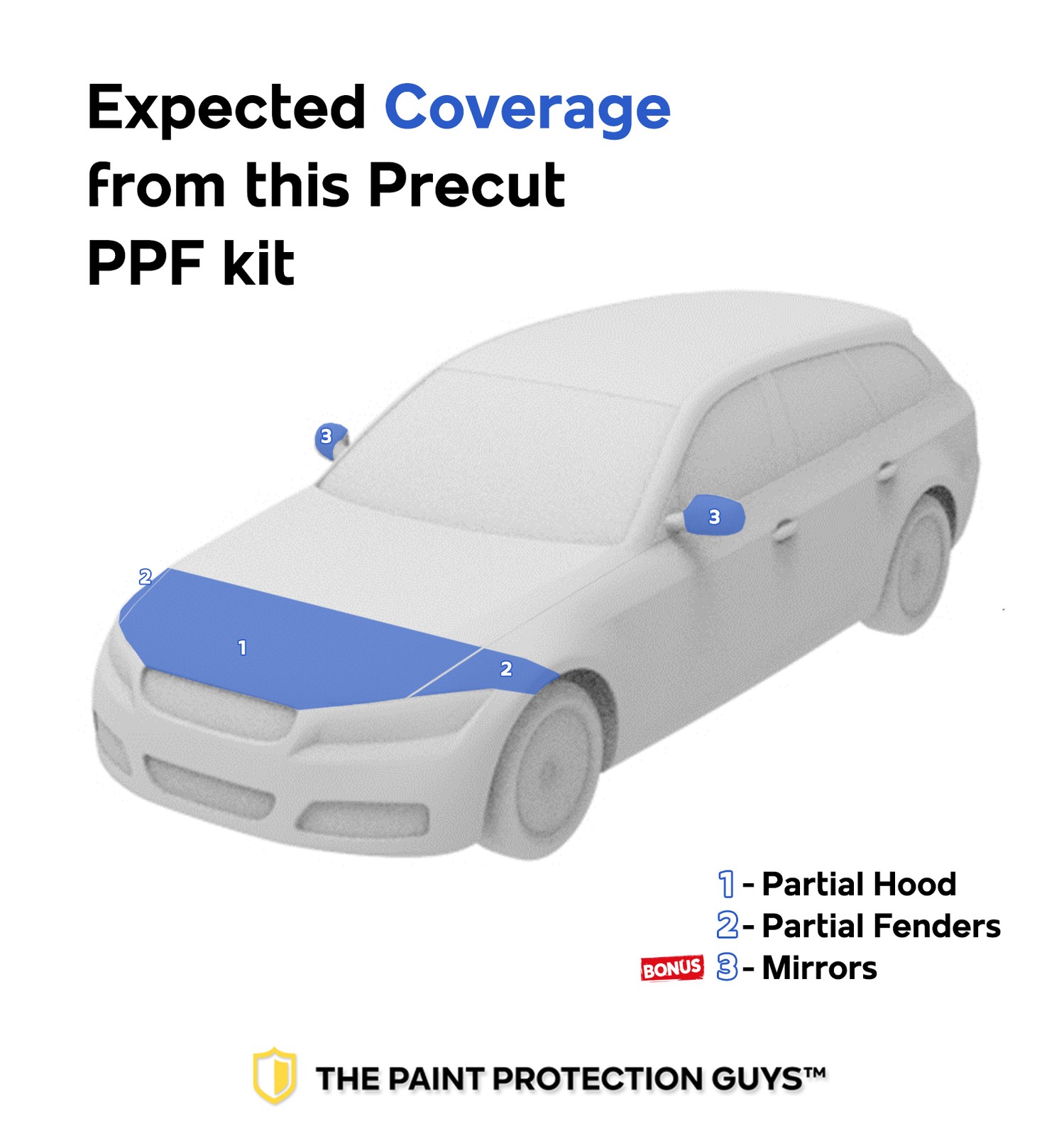 PreCut PPF Paint Protection Film DIY Clear Bra for Bentley Bentayga 2017-2018