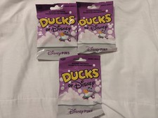 Lot of 3 Disney Parks Ducks of Disney Series 2 Mystery Pin Pouches Sealed NEW