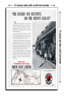 Northern Pacific North Coast Limited Route - 11x17 Poster