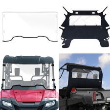 2PC Front Full Windshield with Rear Window fo...