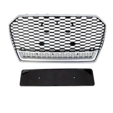 Wabengrill Kühlergrill Schwarz Chrom Gitter für Audi A6 4G C7 Facelift ab 2016
