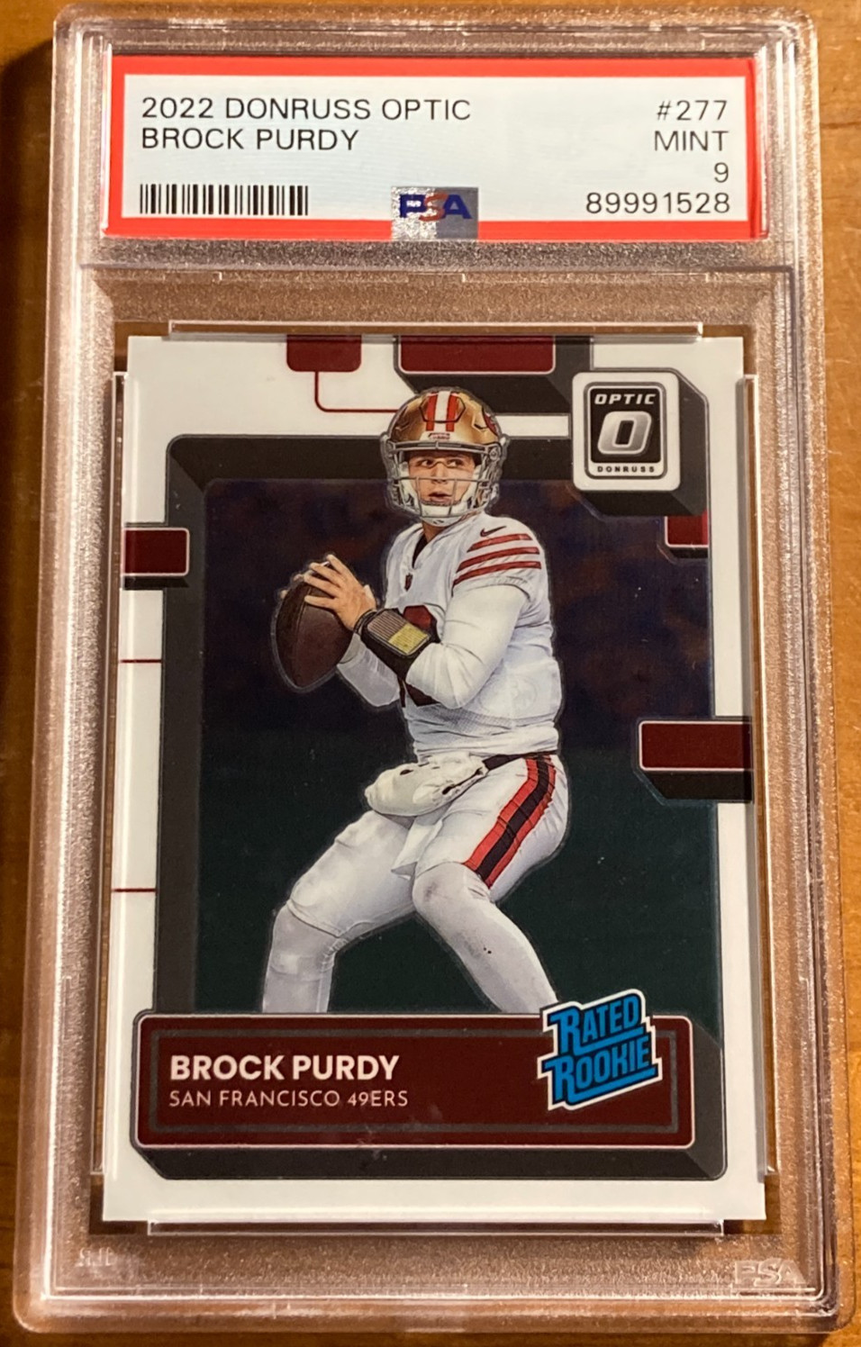 2022 Panini Donruss Optic Brock Purdy RC Rated Rookie #277 49ers PSA 9 MINT