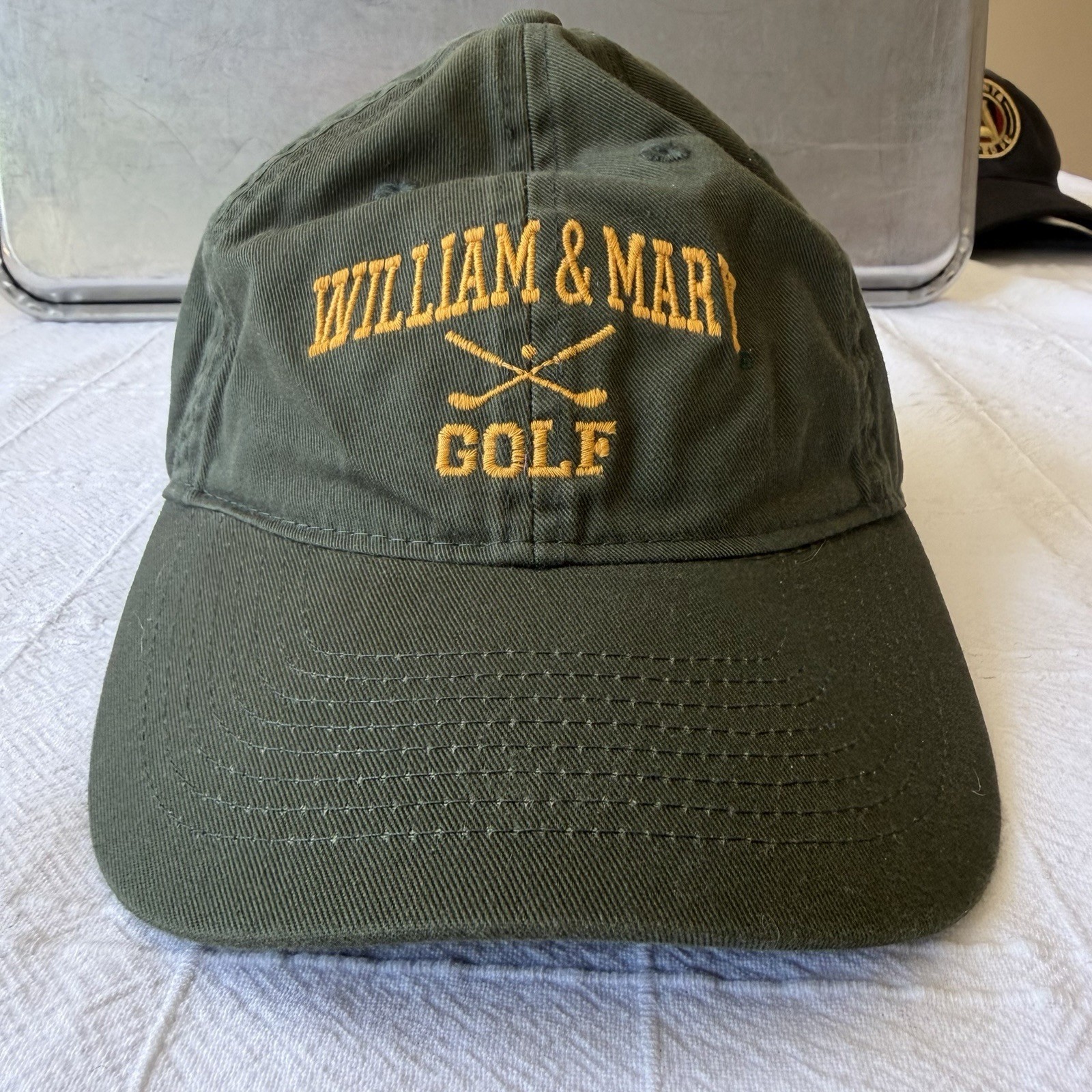 College Of William & Mary  Legacy Brand Olive Green Adjustable Golf Cap