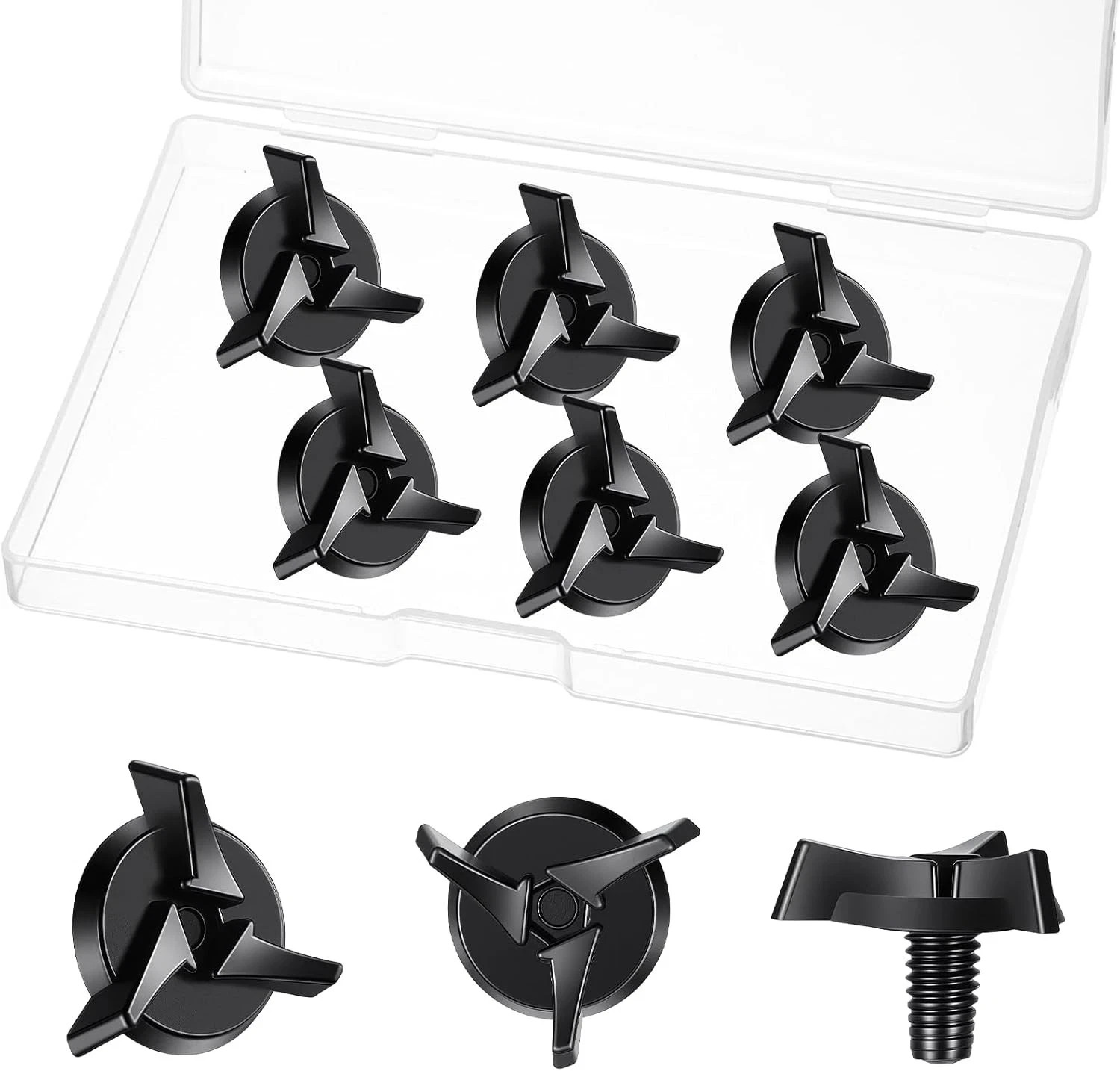 6PCS Motorcycle Helmet Screws Visor Screws with 6PCS Clear Washers