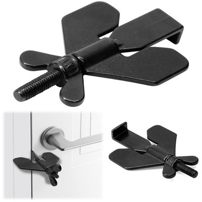2 PCS Portable Door Lock,Door Lock,Home Security 2 pcs Lock, Black