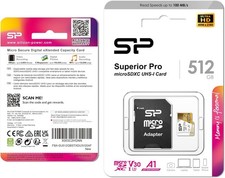Silicon Power 512GB Micro SD Card U3 SDXC with Adapter (New) (Unopened)