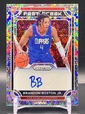 2021-22 Panini Prizm Brandon Boston Jr. Fast Break Rookie Auto - Clippers