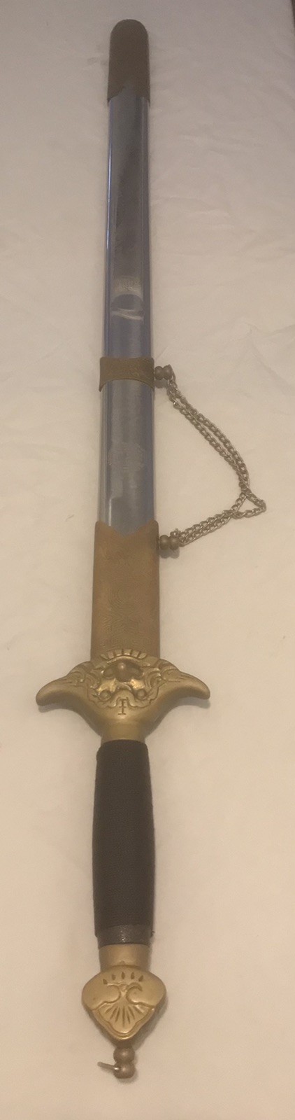 Vintage Chinese Kungfu Tai Ji Jian Stainless Steel Exercise Tai Chi Sword 