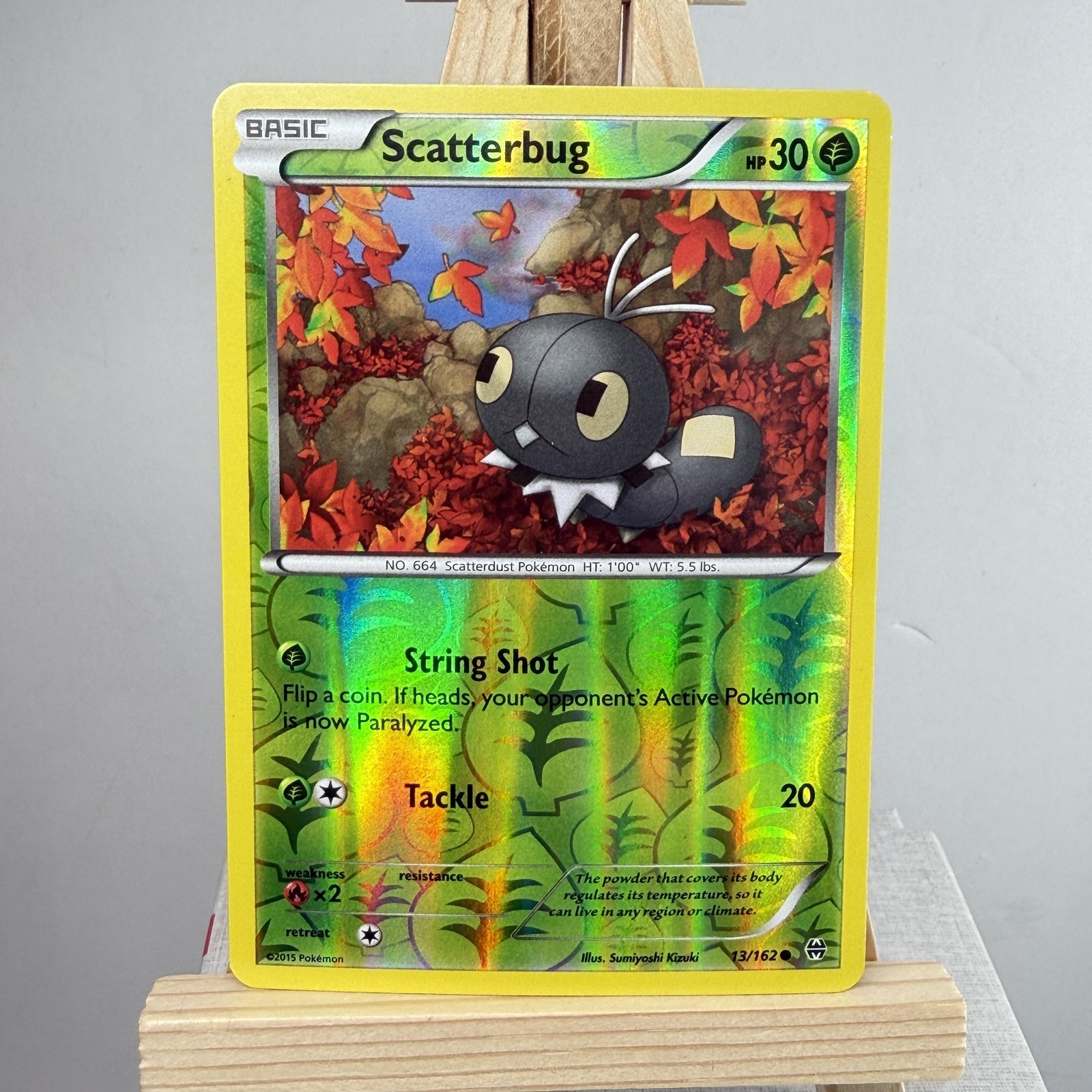 Pokemon Scatterbug 13/162 XY BREAKthrough Reverse Holo 2015 TCG Card Pokemon