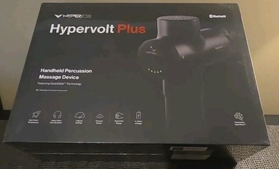 Hyperice Hypervolt Plus Percussion Massage Device Black, Bluetooth NEW SEALED