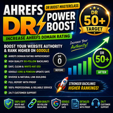 Increase Ahrefs Domain Rating DR 50+ | SEO Backlinks | Website Authority Boost