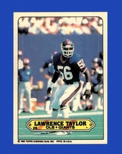 1983 Topps Sticker Inserts Set-Break # 28 Lawrence Taylor NM-MT OR BETTER