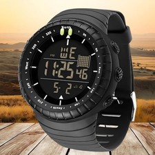 Waterproof Digital Sports Watch Military Tactical LED Backlight Wristwatch Men