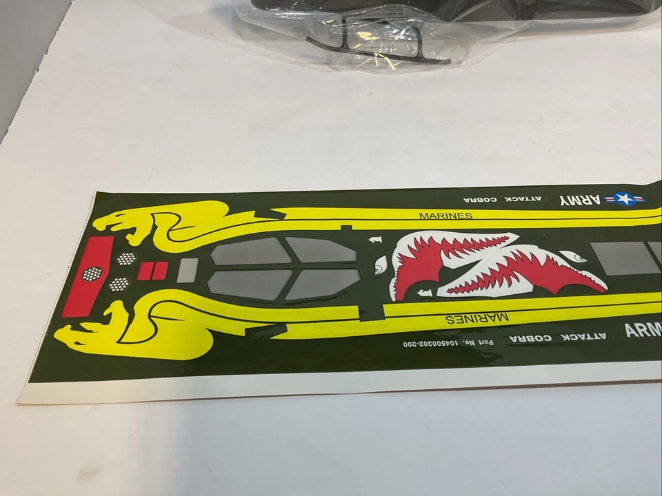 VINTAGE NOS COX ATTACK COBRA FUSELAGE CONTROL LINE HELICOPTER CL HELI FOR 049 - Image 3 of 4