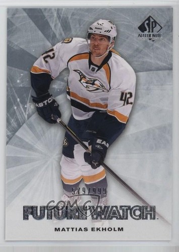 Mattias Ekholm #200 2011 SP Authentic card