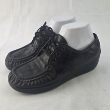 SAS Tripad Comfort Oxford Shoes Womens 6 Black Leather Lace Up Walking Casual