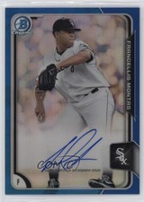 2015 Bowman Chrome Prospects Blue Refractor Frankie Montas Francellis Auto ms9