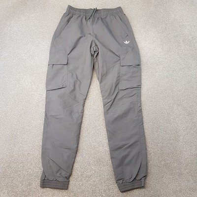 Adidas Mens Tracksuit Bottoms Small Grey Cargo Technical Pants Originals Joggers