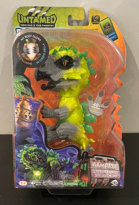 Untamed Fingerlings Dinosaur Radioactive Rampage Stegosaurus Interactive Toy