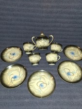 Moriage Dragonware Tea Set 11 Pieces Produced Between 1930 And 1950.