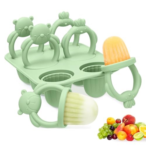 Baby Food Safe Silicone Ice Lolly Moulds, 6X 17ml Mini  Assorted colors 