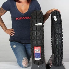 90/90-21, 140/80-18 KENDA K784 BIG BLOCK DUAL SPORT FRONT & REAR