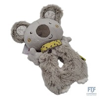 Fehn Baby Ring Greifling Koala - Kuscheltier Babyspielzeug Mit Rassel - Motoriks