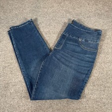 Lee Sculpting Slim Fit Slim Leg Mid Rise Pull On Jeans Blue 16 Medium 4516